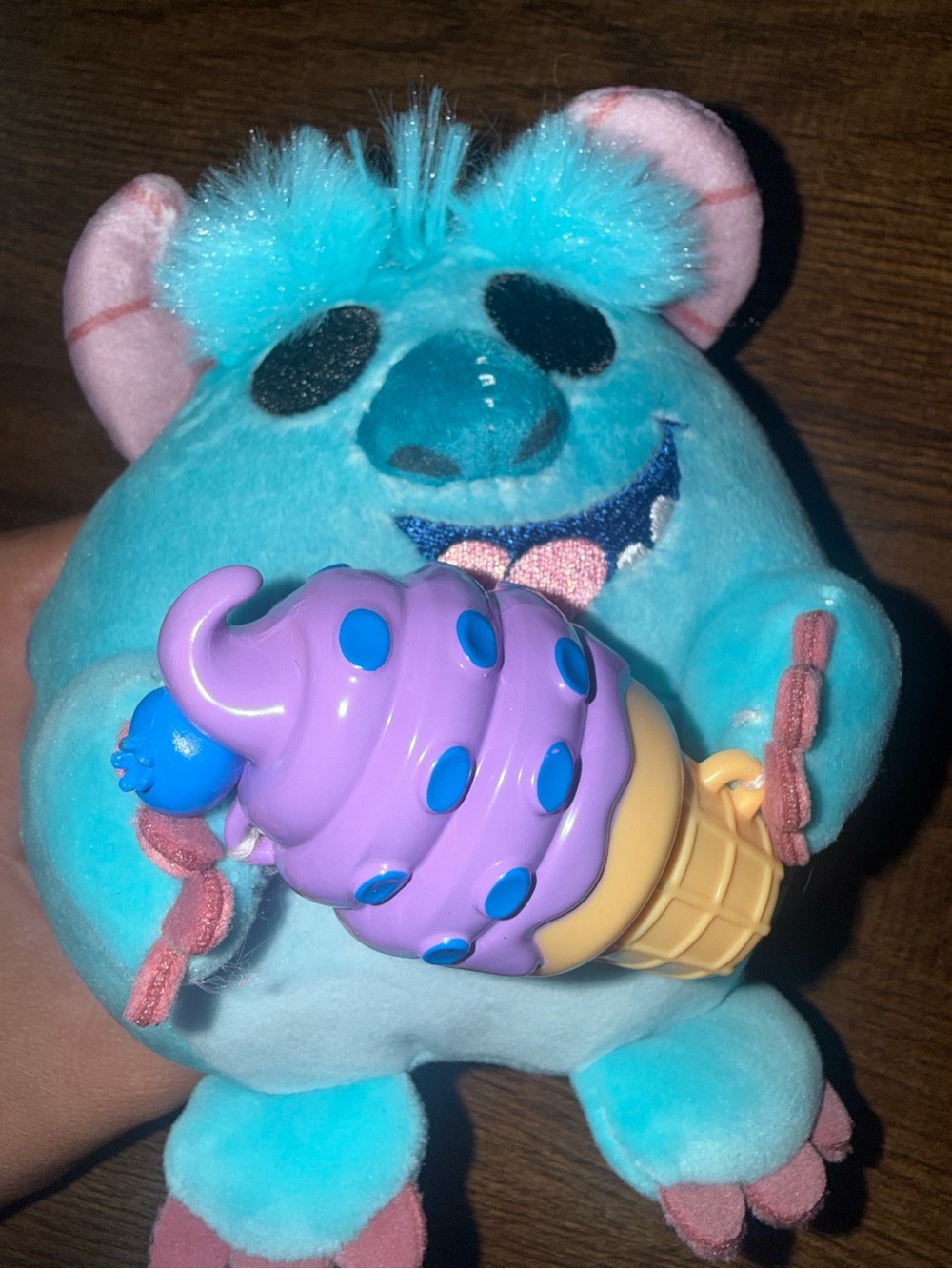 Disney Zuru Snackles Limited Edition SULLY with Ice Cream 5" Plush Collectible